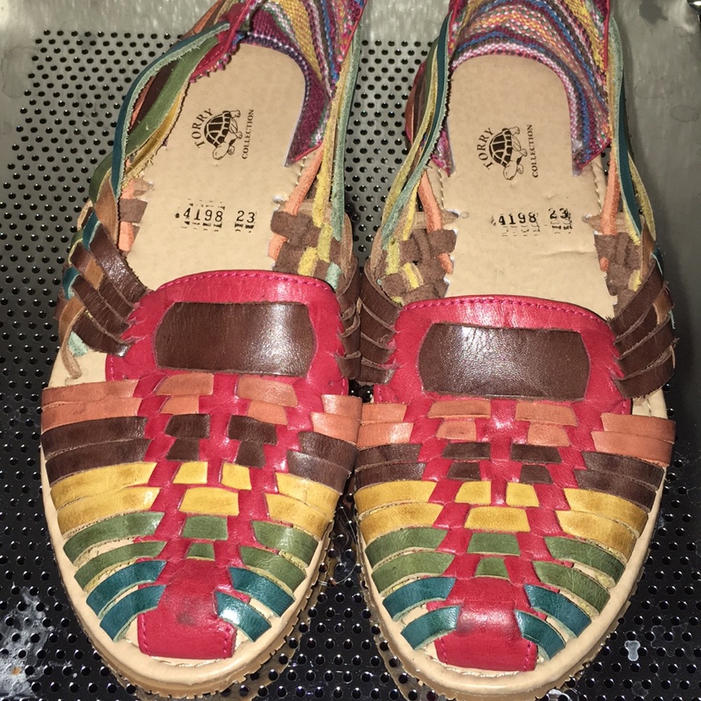 Traditional leather Mexican huaraches